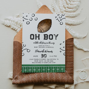 Football Baby Shower Invitation Editable Football Baby Boy -   Israel