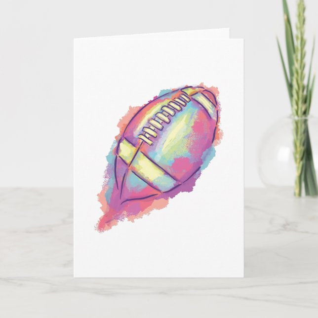 WATERCOLOR FOOTBALL CARD (Front)