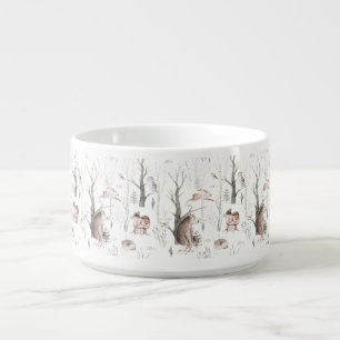 Watercolor Forest Animals Bowl
