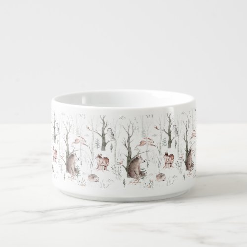 Watercolor Forest Animals Bowl