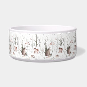 Watercolor Forest Animals Bowl