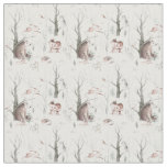 Watercolor Forest Animals Fabric