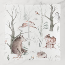 Watercolor Forest Animals