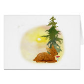 Watercolor Forest Fawn (Front Horizontal)