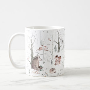 Watercolor Forest Friends Baby Shower Coffee Mug