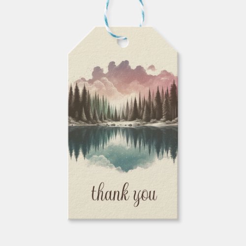 Watercolor Forest Gift Tags