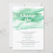 Watercolor Forest Green Typography Change The Date Save The Date
