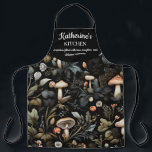 Watercolor Forest Greenery Mushrooms Fall Apron<br><div class="desc">Bring the beauty of nature into your life with our enchanting "Mushroom and Leaves" pattern. Perfect for adding a touch of woodland charm to any setting, this pattern features intricately designed mushrooms and leaves that create a whimsical and artistic vibe. Whether you're incorporating it into your home decor, fashion accessories,...</div>