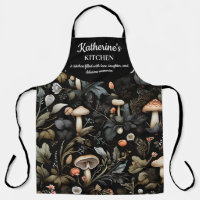 Watercolor Forest Greenery Mushrooms Fall