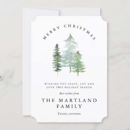 WATERCOLOR FOREST_MERRY CHRISTMAS HOLIDAY CARD