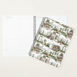 Watercolor Forest Pattern Planner