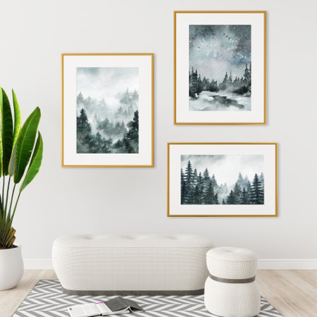 Watercolor Forest Print 2