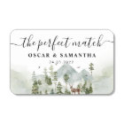 Watercolor Forest | Trees And Deer 