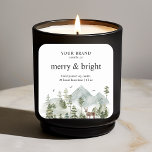 "Watercolor Forest Trees & Deer Candle  Square Sticker<br><div class="desc">"Add a touch of nature’s beauty to your candles with this Watercolor Forest Trees & Deer sticker. Featuring a serene forest scene with watercolor trees and a delicate deer silhouette, this sticker brings a rustic, woodland charm to any candle. Perfect for nature lovers and those seeking a calming, earthy vibe,...</div>