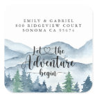 Watercolor Forest Wedding Stickers