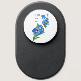 Watercolor Forget-me-not Garden flower & Quote PopSocket