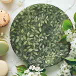 Watercolor Forrest Greens Neutral Baby Shower Paper Plates<br><div class="desc">Invite your loved ones to celebrate the arrival of your newest family member with these adorable Baby Shower decorations and stationery. Featuring a watercolor painting of lush greenery,  this plate perfectly captures the essence of new beginnings and pure joy.</div>
