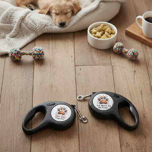 Watercolor Foster – Rescue Awareness Dog Lover Gif Retractable Pet Leash