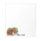 Watercolor Fox Notepad