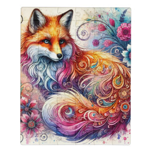 Watercolor Fox Puzzle