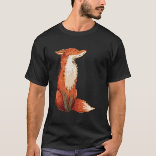 Watercolor Fox Shirt Wild Fox Tshirts Cute Fox Lon