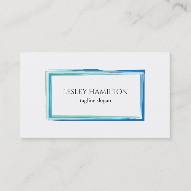 Watercolor Frame Business Card (Front)