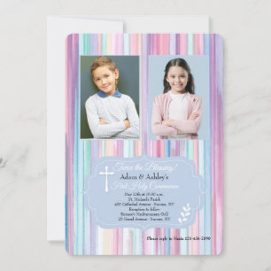 Watercolor Frame Religious Invitation