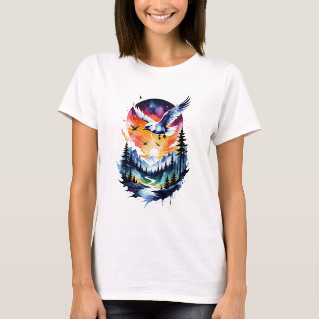 Watercolor Freedom T-Shirt (Front)