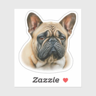 Watercolor French Bulldog Sticker
