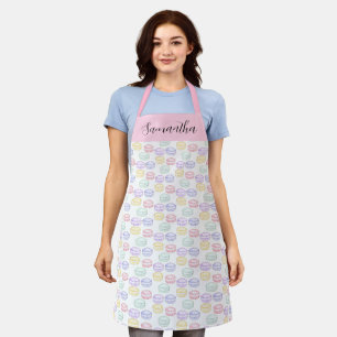 Watercolor French Macarons Apron