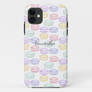 Watercolor French Macarons iPhone 11 Case