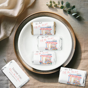 Watercolor Fresh Off Market Floral Bridal Shower Hershey's Miniatures