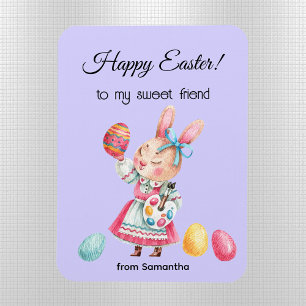 Watercolor Friend's Happy Easter Flexible Magnet