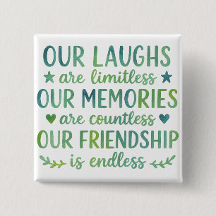 Watercolor Friendship Quote Button