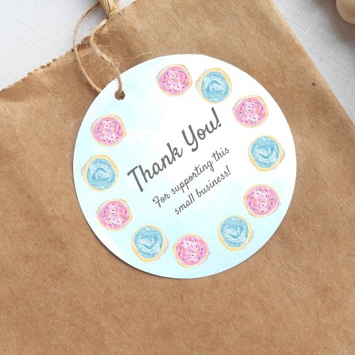 Watercolor Frosted Sugar Cookies Bakery Thank You Favor Tags