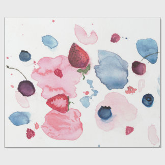 Watercolor Fruit Wrapping Paper