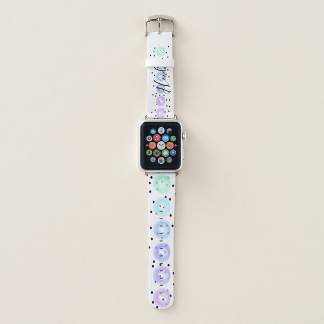 Watercolor Funfetti Apple Watch Band (Front)