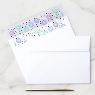 Watercolor Funfetti Envelope Liner