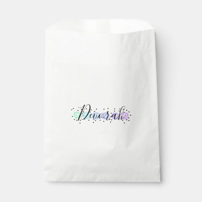 Watercolor Funfetti Favor Bag (Front)