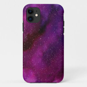 Watercolor Galaxies purple pink iPhone 11 Case