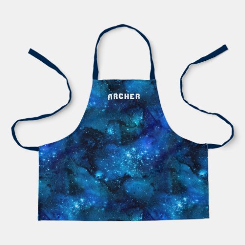 Watercolor Galaxy Nebula Name Blue Apron