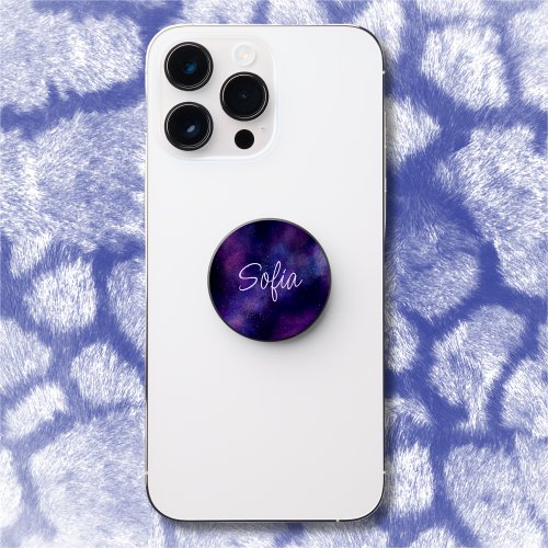 Watercolor Galaxy Painting PopSocket