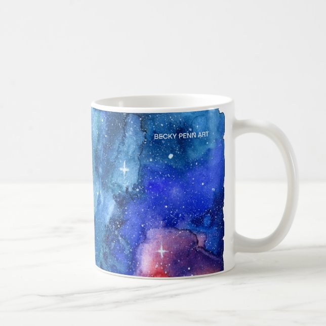 Watercolor Galaxy Space Mug (Right)