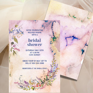Watercolor Garden Bloom Bridal Shower Invitation
