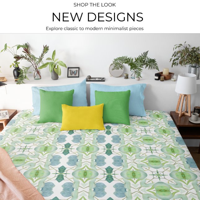 Watercolor Garden Dream Aquarelle Elegance  Duvet Cover (Duvet Cover)