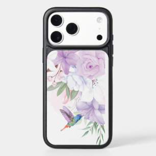 Watercolor Garden Flowers Hummingbird Bird iPhone 17 Pro Max Case