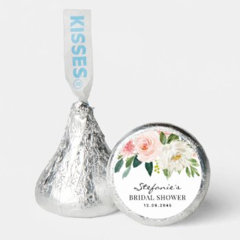 Watercolor Garden Flowers Spring Bridal Shower Hershey®'s Kisses® by misstallulah at Zazzle