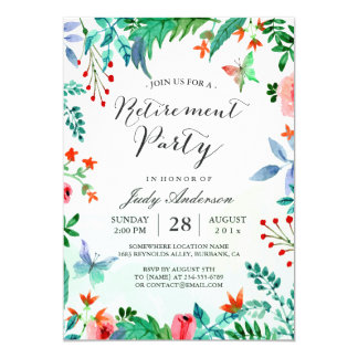 Printable Garden Retirement Party Invitations 3