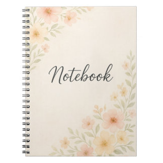 "Watercolor Garden" Notebook Cover