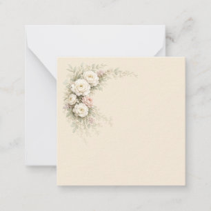 Watercolor Garden Roses for Timeless Note Card
